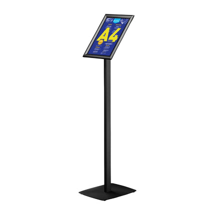 Freestanding Info Stand with Click Frame A4 Black 25mm | Europel 3