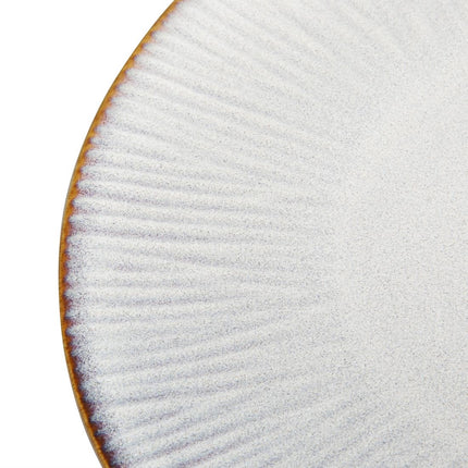 Grey Coupe Plates with Relief Edge 280mm | Olympia Drift | Porcelain 4