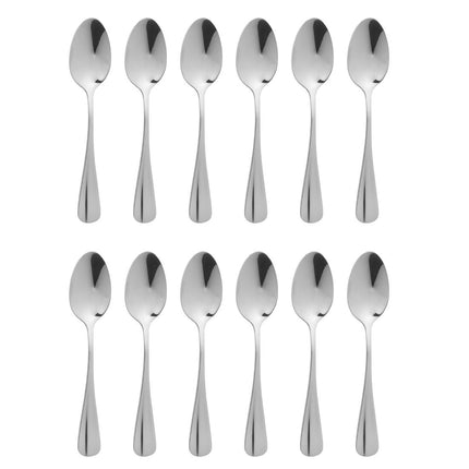 Polished 18/0 Stainless Steel Baguette Pudding Spoons (12 pcs) | Olympia 3