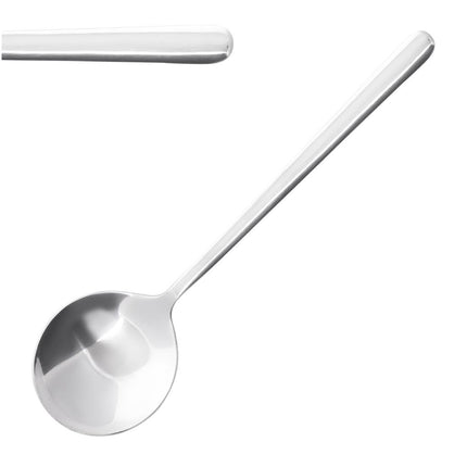 Henley Polished Stainless Steel Soup Spoons (12 pcs) | Olympia