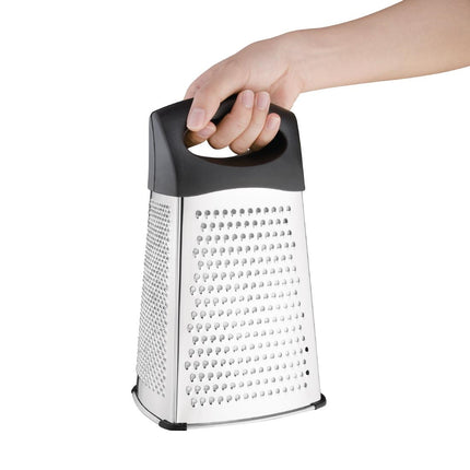 Heavy-Duty 4-Sided Stainless Steel Grater 25cm | Vogue 2