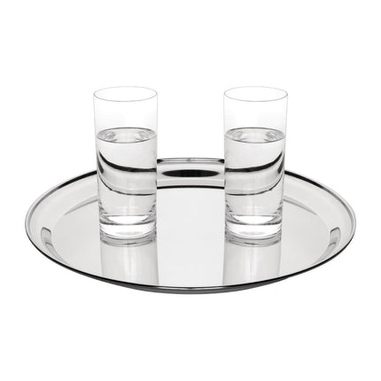 Stainless Steel Round Tray Ø 35.5cm | Olympia 7