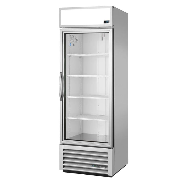 True Upright Refrigerator with 1 Glass Door 538L | Aluminium GDM-19T-HC-TSL01