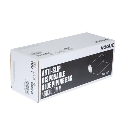 Anti-Slip Disposable Piping Bags Blue | Vogue | 100 Pieces | 3-Layer Polyethylene 6