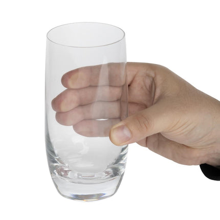 Crystal Long Drink Tumblers 415ml (Set of 6) | Olympia Verona 5