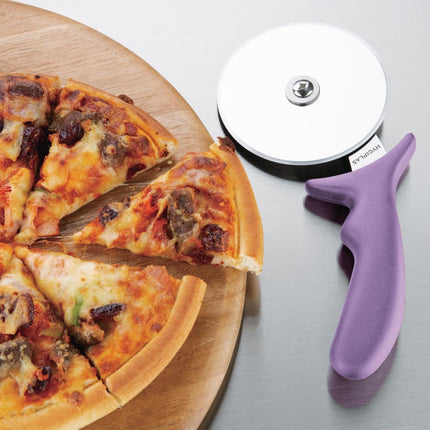 Pizza Cutter 102mm Purple | Hygiplas 4