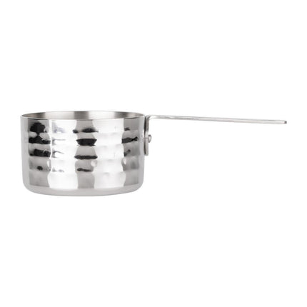 Mini Hammered Steel Table Presentation Saucepan 70mm | Olympia 5