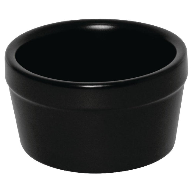 Stackable Matte Black Ramekin 77x45mm | Olympia (6 Pieces)