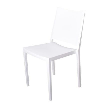 Stackable Polypropylene Chairs White | Florence | 4 Pieces