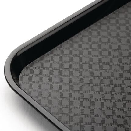 Olympia Kristallon Black Polypropylene Tray 34.5x26.5cm 2