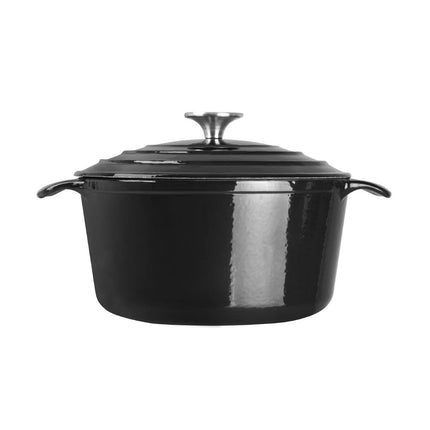 Round Induction Braadpan Cast Iron 4L | Vogue | Black 7