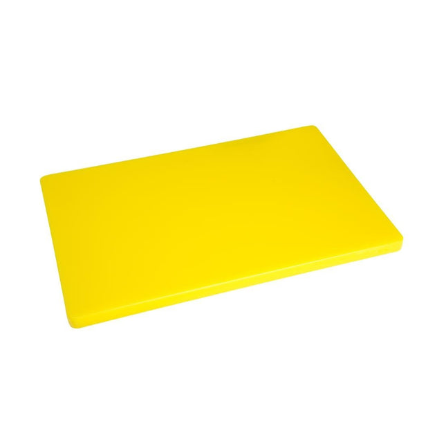 Extra Thick Yellow LDPE Cutting Board 600x450x20mm | Hygiplas