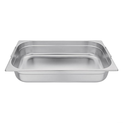 Stainless Steel GN 1/1 Pan with Handles 10cm Depth | Vogue