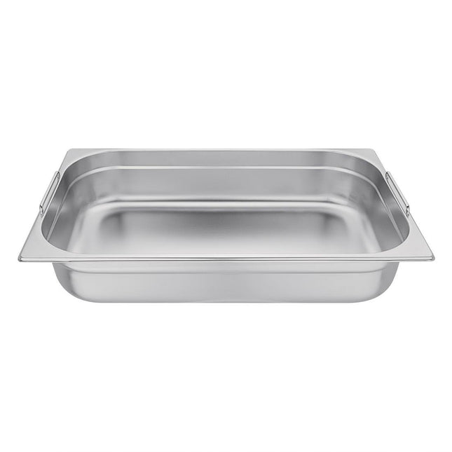 Stainless Steel GN 1/1 Pan with Handles 10cm Depth | Vogue