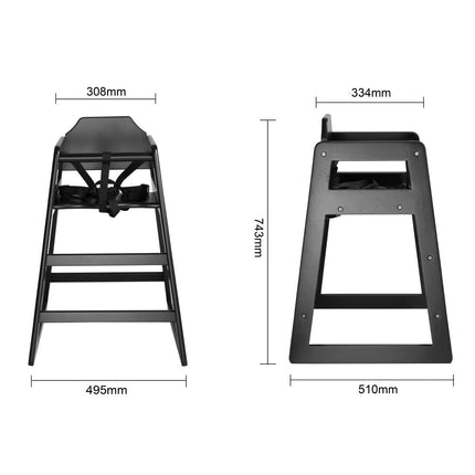 Bolero Wooden High Chair for Children 6