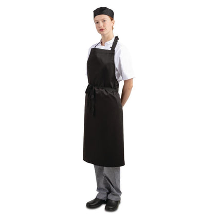 Black Whites Polyester/Cotton Durable Bib Apron 7
