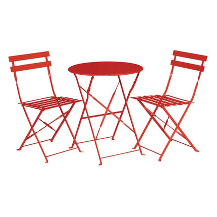 Steel Folding Chairs Red | Bolero 4