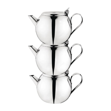 Stackable Stainless Steel Teapot 0.5L | Olympia 3