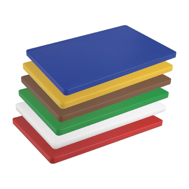 Extra Thick LDPE Cutting Board Brown 600x450x20mm | Hygiplas 2