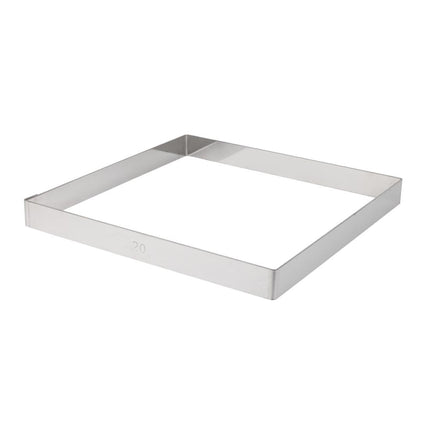 Square Cake Pan 20x2cm Stainless Steel | De Buyer 4