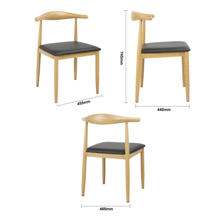 Padded Interior Dining Chairs | Bolero Camden Series | Set of 2 7