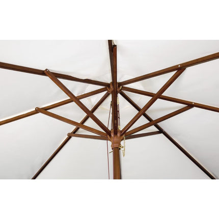 3m Round Cream Parasol | Bolero Outdoor Sun Protection 4