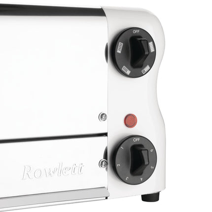 6-Slot White Toaster with Timer | Rowlett Esprit | Includes 2 Spare Elements & 2 Toast Holders 2