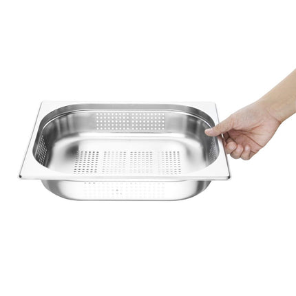 Perforated Stainless Steel GN 1/2 Pan 65mm | Vogue 2