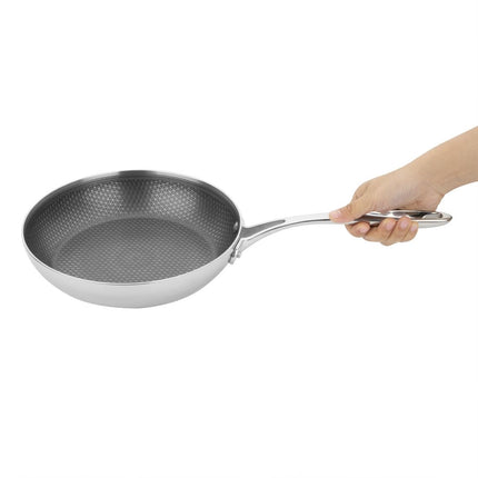 Tri-Shield Stainless Steel Frying Pan with Clad Coating | Vogue | 24 cm 3