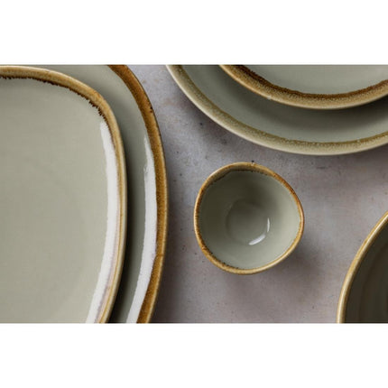 Mos Green Kiln Porcelain Dipping Bowls 7 cm | Olympia | 12 Pieces 5