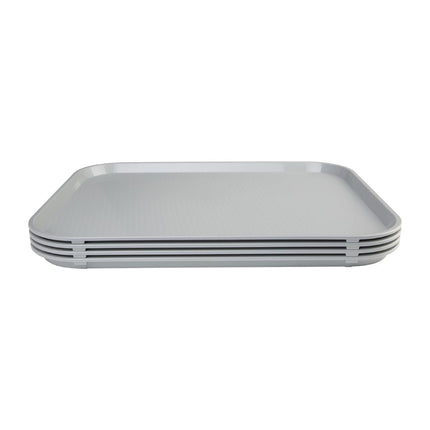 Polypropylene Serving Tray with Anti-Slip Texture | Olympia Kristallon | 45 x 35 cm | Grey 3