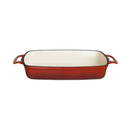 Rectangular Cast Iron Oven Dish 2.8L | Vogue | Red