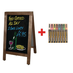 Large Sidewalk Chalkboard with Free Set of Securit Pens | Olympia