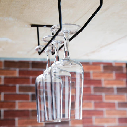 Black Wine Glass Rack 255mm | Olympia 5