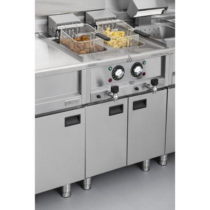 Electric Double Tank Fryer 2 x 8L | Buffalo 600 Series | 6kW Elements 5