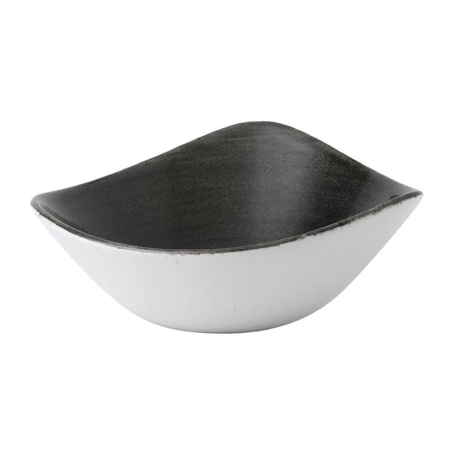 Stonecast Patina Lotus Iron Black Bowl 178mm | Churchill