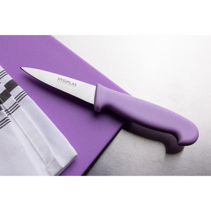 Paring Knife 9cm with Stainless Steel Blade | Hygiplas | Purple Handle 2