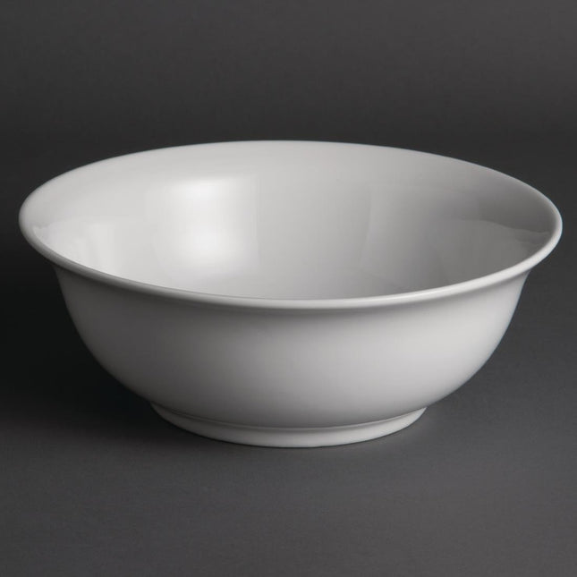 White Porcelain Salad Bowl | Olympia Whiteware | 23.5 cm 2