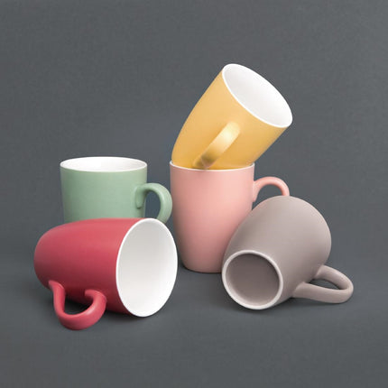 Olympia Pastel Grey Mug 340ml | Chip-Resistant Porcelain 5