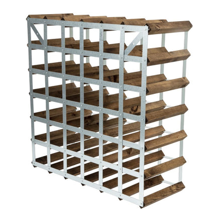 Dark Wood Wine Rack for 42 Bottles 4