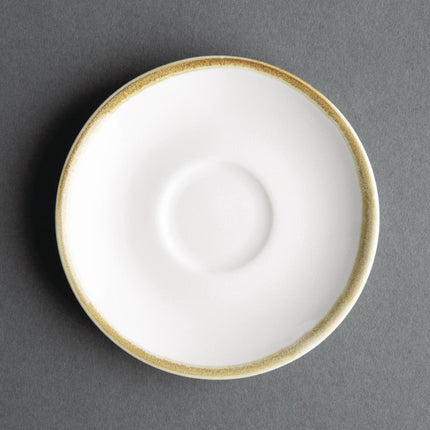 Kiln Chalk White Espresso Cup Saucers 115mm | Olympia 2