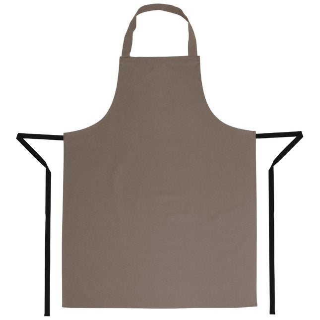 Poly-Cotton Bib Apron Light Brown | Whites 2