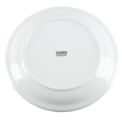 Whiteware Plates with Narrow Rim 18cm | Olympia | Set of 12 7