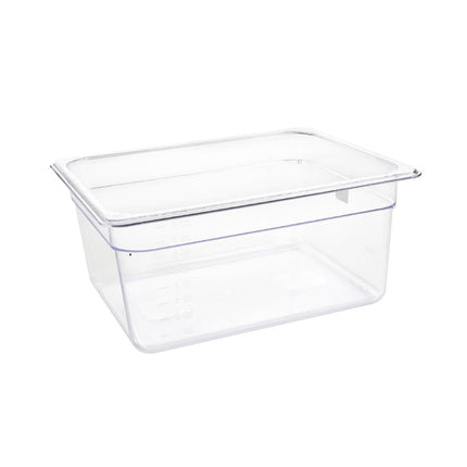 Polycarbonate 1/2 Gastronorm Container 150mm | Vogue | Clear