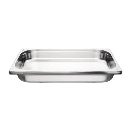 Stainless Steel Gastronorm Pan 65mm Deep | Nisbets Essentials | Set of 3 5