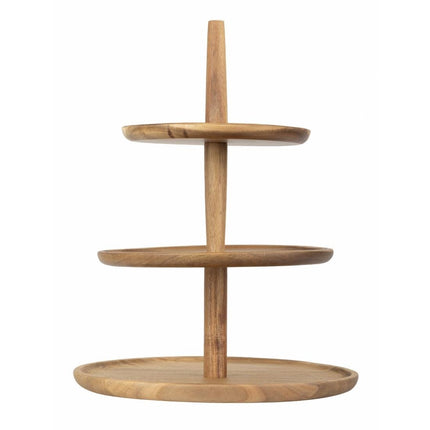 Acacia Wood Etagere 305mm Diameter x 395mm Height | Olympia Frames Series 6