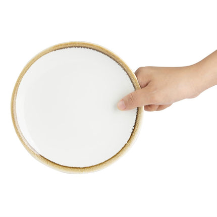 Kiln Chalk White Coupe Plates 178mm | Olympia 5