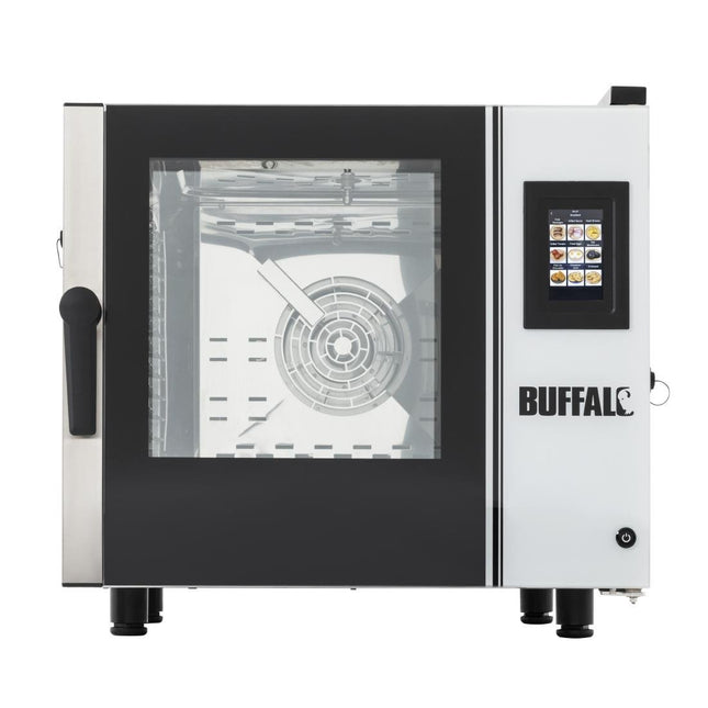 Compact Touchscreen Combi Oven 6 x GN 1/1 | Buffalo Slim Series with Installation Kit