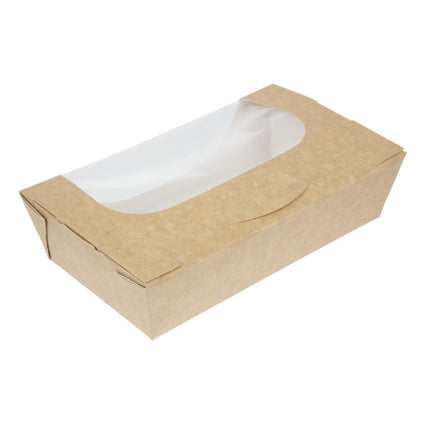 Kraft Salad Bowls with Window and Closure 1L | Colpac 5