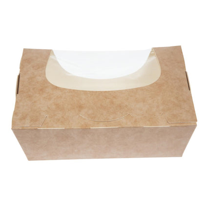 Compostable Kraft Salad Containers with Acetate Window and Insert Closure 825ml | Colpac Zest | Pack of 250 4